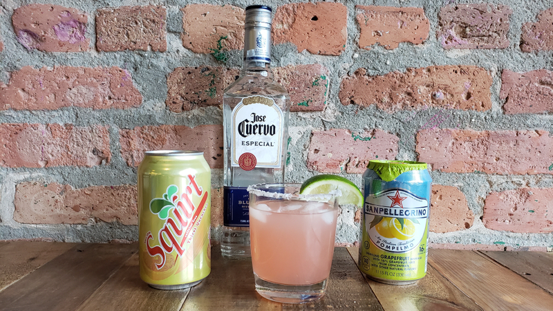 Photo: Gwen Ihnat </figcaption>
</div>
</figure>
<p> Even the Squirt was much less sweet than the sugary margarita mix, making the paloma taste more refreshing. Everyone who tried it with me was surprised by how the mixture of salt + tequila + lime + grapefuit soda = perfect alchemy. One pointed out that it really tasted "smooth." "Really tasty" said another. It was also extremely drinkable, and at the end of a fun-filled hour, the tequila bottle that had sat on my desk for two years was empty. (Emergency!) </p><div><script async src=